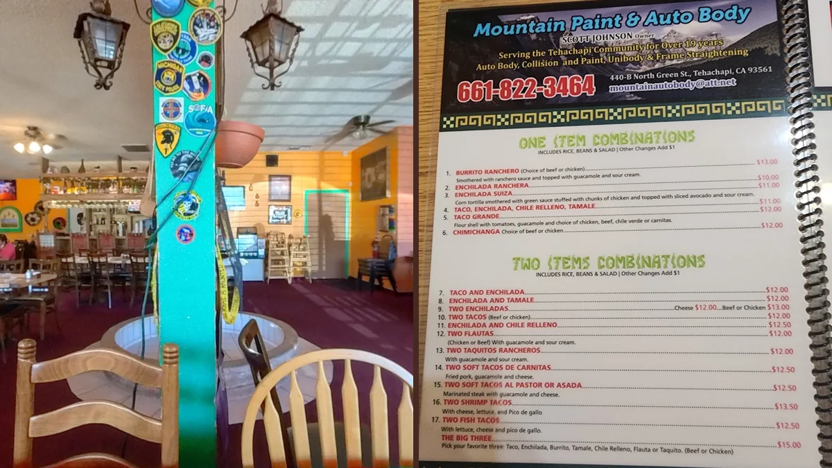 Colorful Mexican dishes on plated table service