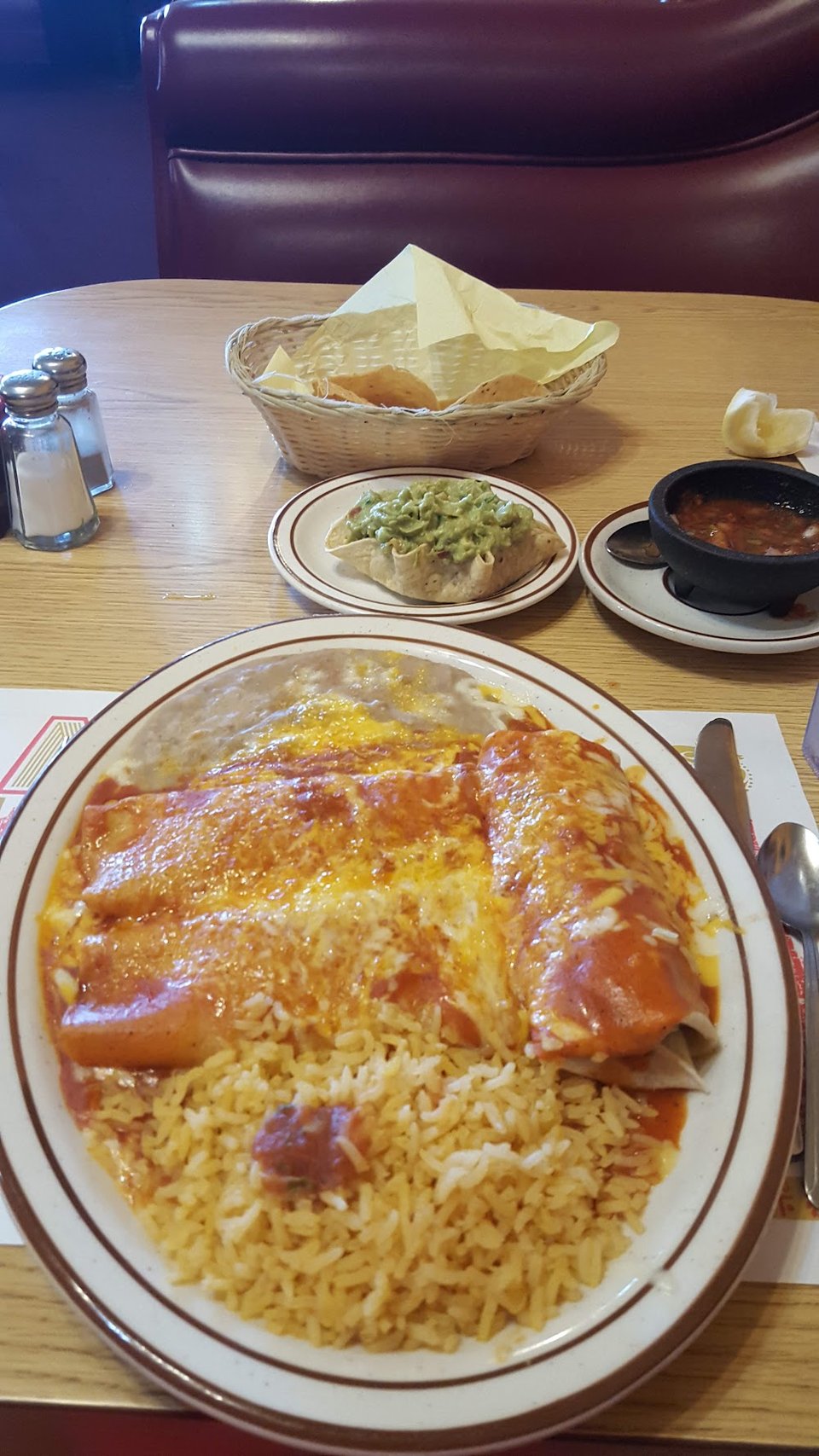 Enchiladas with Guacamole